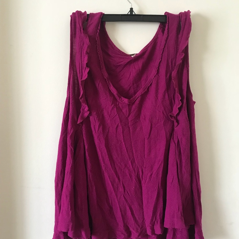 Magenta Free People Flow shirt